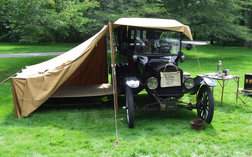 Model T Touring with tent