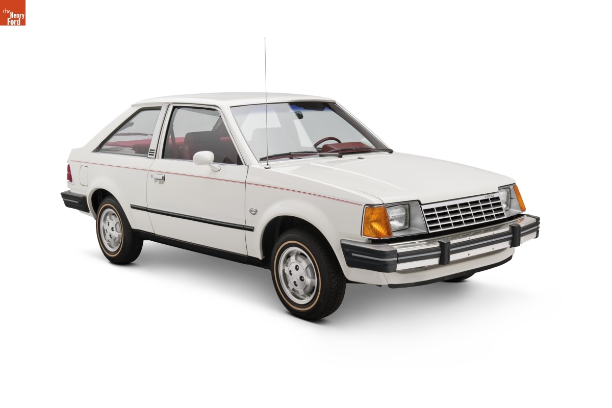1981 Ford Escort GLX Sedan White compact car