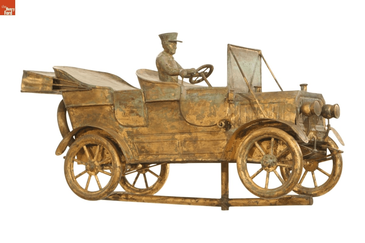 GIF cycling through several images of weathervanes