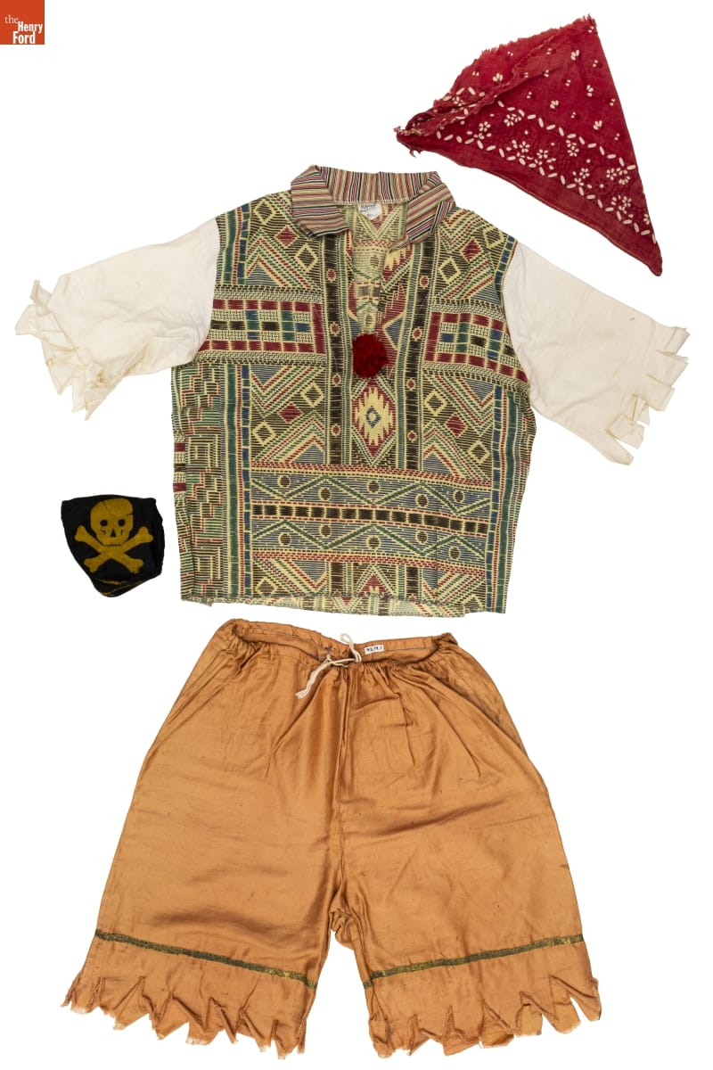 Pirate costume made by Halco, 1940-1949.