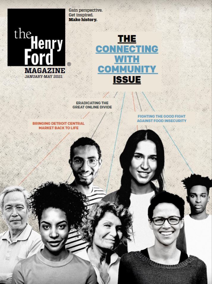 Page with images of people and text