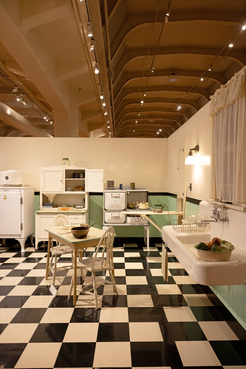 Period kitchen display at Henry Ford Museum of American Innovation