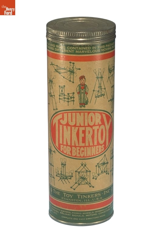 Toy Tinkers "Junior Tinkertoy for Beginners" Set, 1937-1946 Junior TinkerToy for Beginners