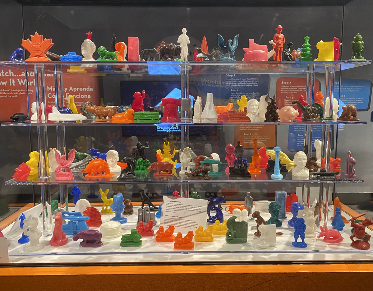 Collection of current and retired molds at Griffin Museum of Science and Industry