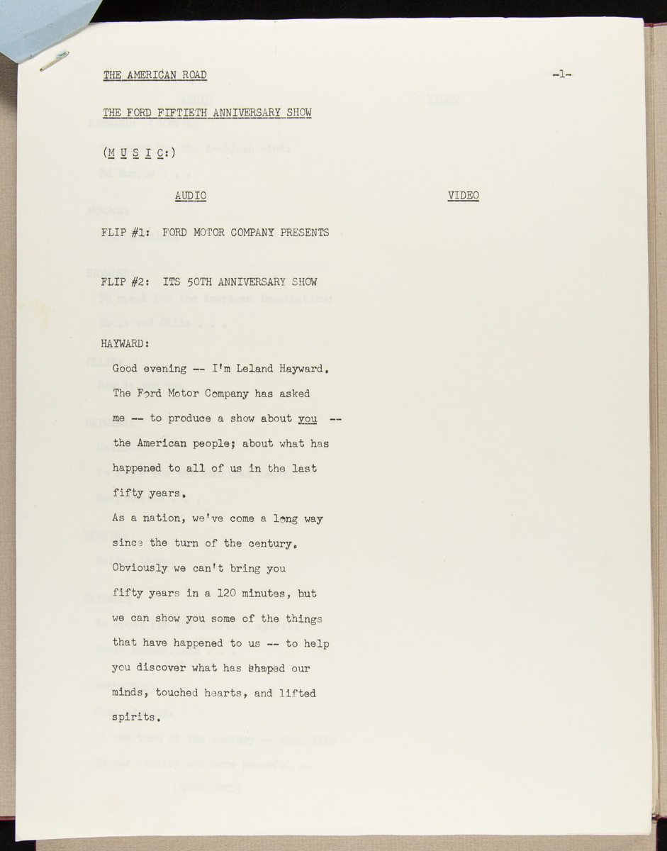 Page with typewritten text