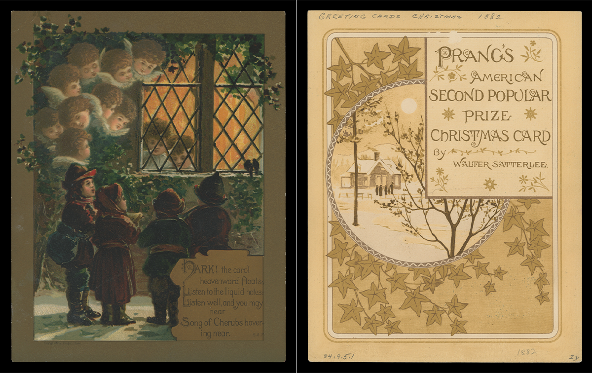 The November 1881 contest included popular prize awards. The exhibit going public gave the second popular prize to genre painter Walter Satterlee. / THF716797 and THF716798