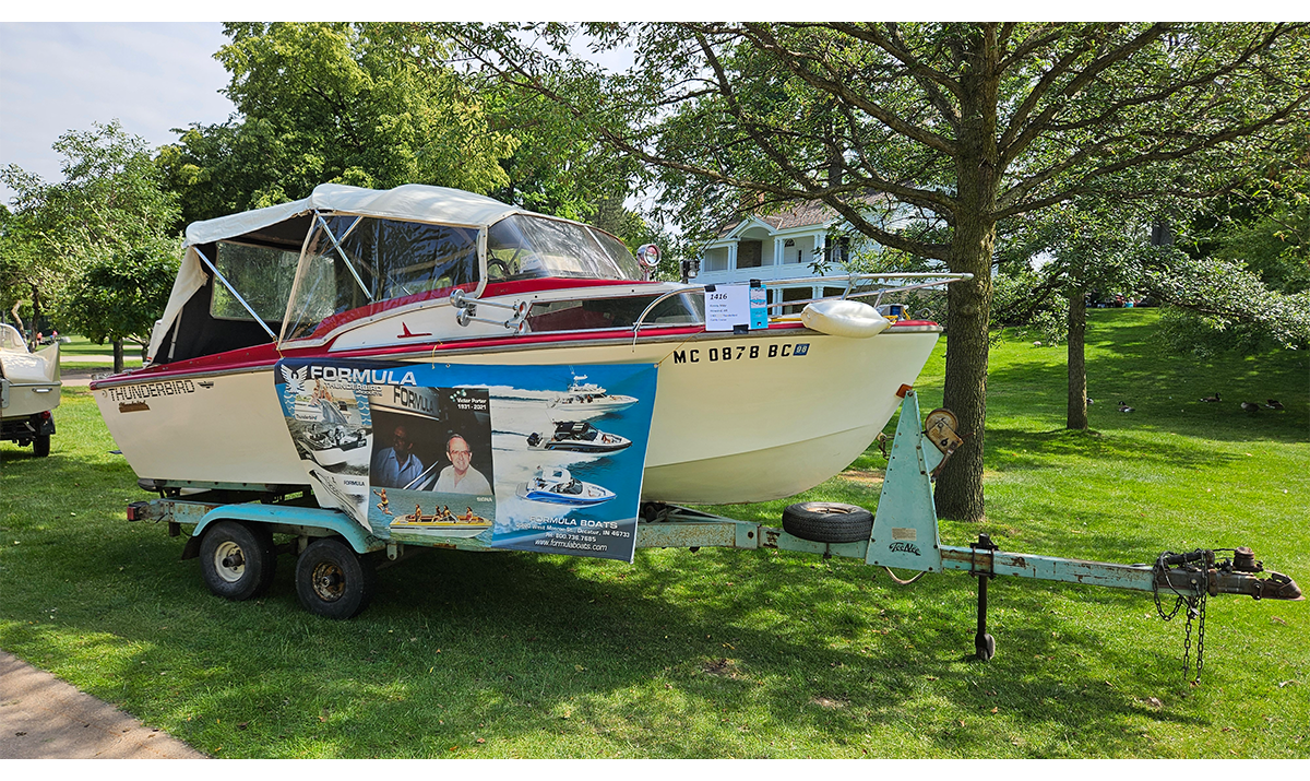 Bicycles, like this orange 1955 Evans Sonic Scout, added non-motorized charm to Motor Muster. / Image by Matt Anderson 