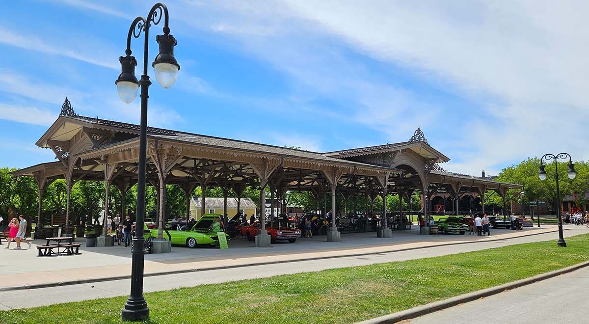 Detroit Central Market was filled with representative Dodge and Plymouth muscle cars, in keeping with 2024's Mopar Muscle theme.