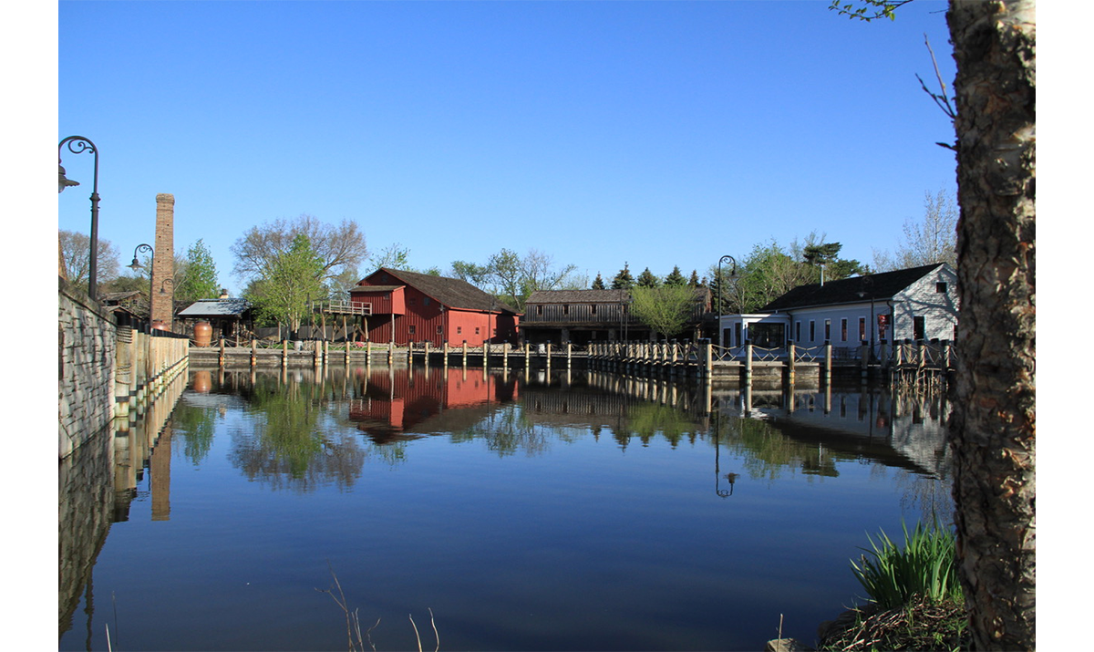 Mill pond in Greenfield Village’s craft area. / Photograph courtesy of Lee Cagle, May 2018.