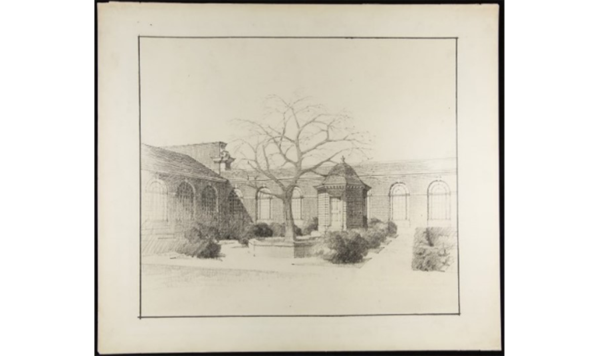 Virginia Court pumphouse based on a garden feature from Mount Vernon, 1928 /