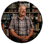 Man sitting in library