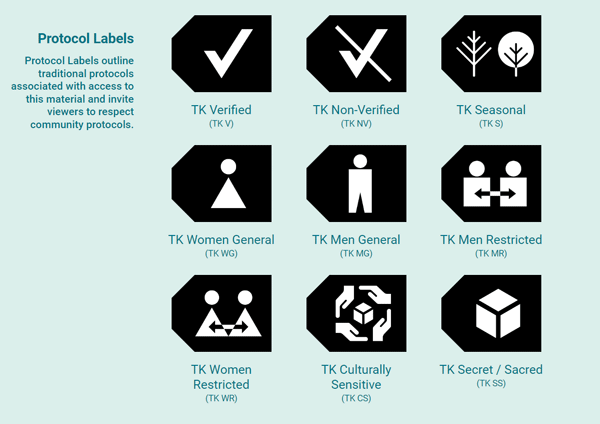 TK NAGPRA Traditional Knowledge Labels